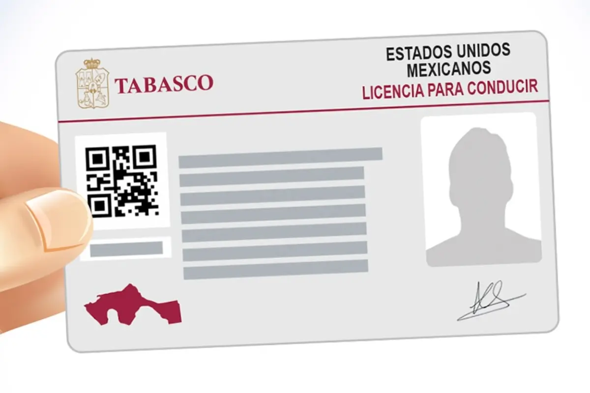 Licencia de conducir del estado de Tabasco Foto: X(Twitter) @Gobdetabasco