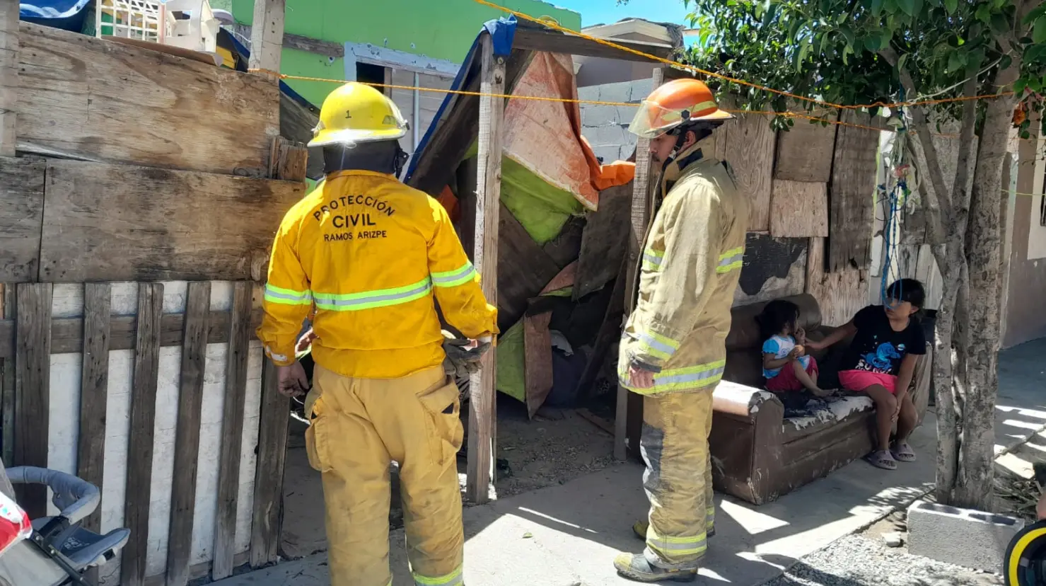 Luego de la inspección por parte de las autoridades, se descartó que existieran más daños. (Fotografía: Protección Civil Ramos Arizpe)