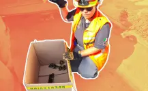 Protección Civil realizó un operativo de rescate de patos en una calle del Centro de Monterrey