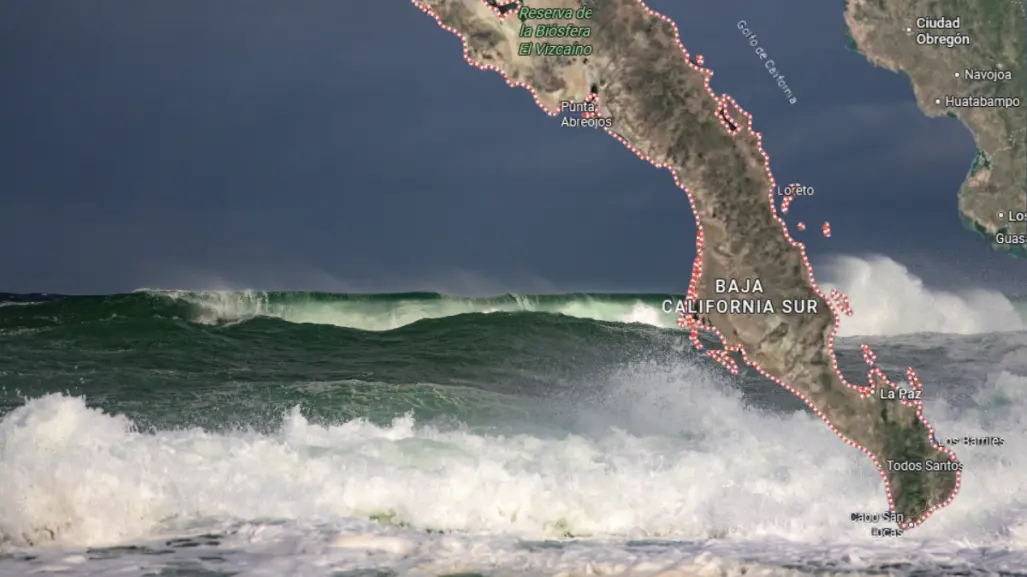 Alertan por tsunami en Baja California Sur; se espera alto oleaje la madrugada de este miércoles