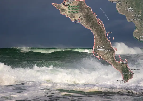 Alertan por tsunami en Baja California Sur; se espera alto oleaje la madrugada de este miércoles