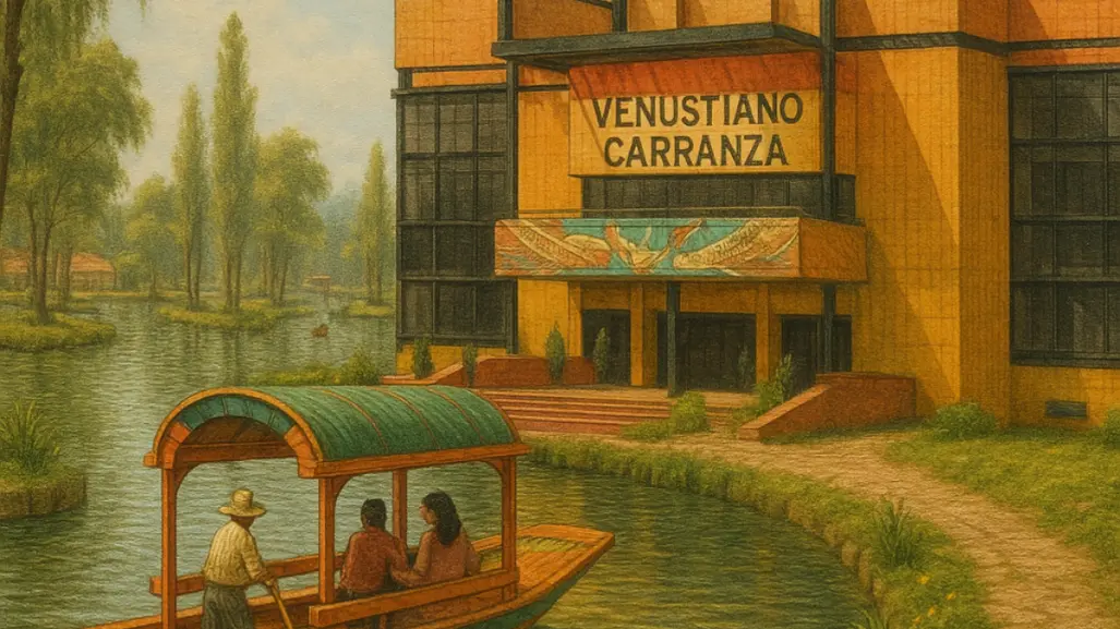 Así luciría la alcaldía Venustiano Carranza de CDMX con los canales de Tenochtitlán, según la IA