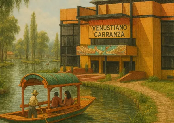 Así luciría la alcaldía Venustiano Carranza de CDMX con los canales de Tenochtitlán, según la IA