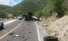 Fuerte accidente en carretera cerca de Los Barriles, BCS; unidades de emergencia acuden al lugar