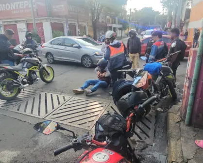 Accidente en Iztapalapa: motociclista resulta herido tras choque con automóvil