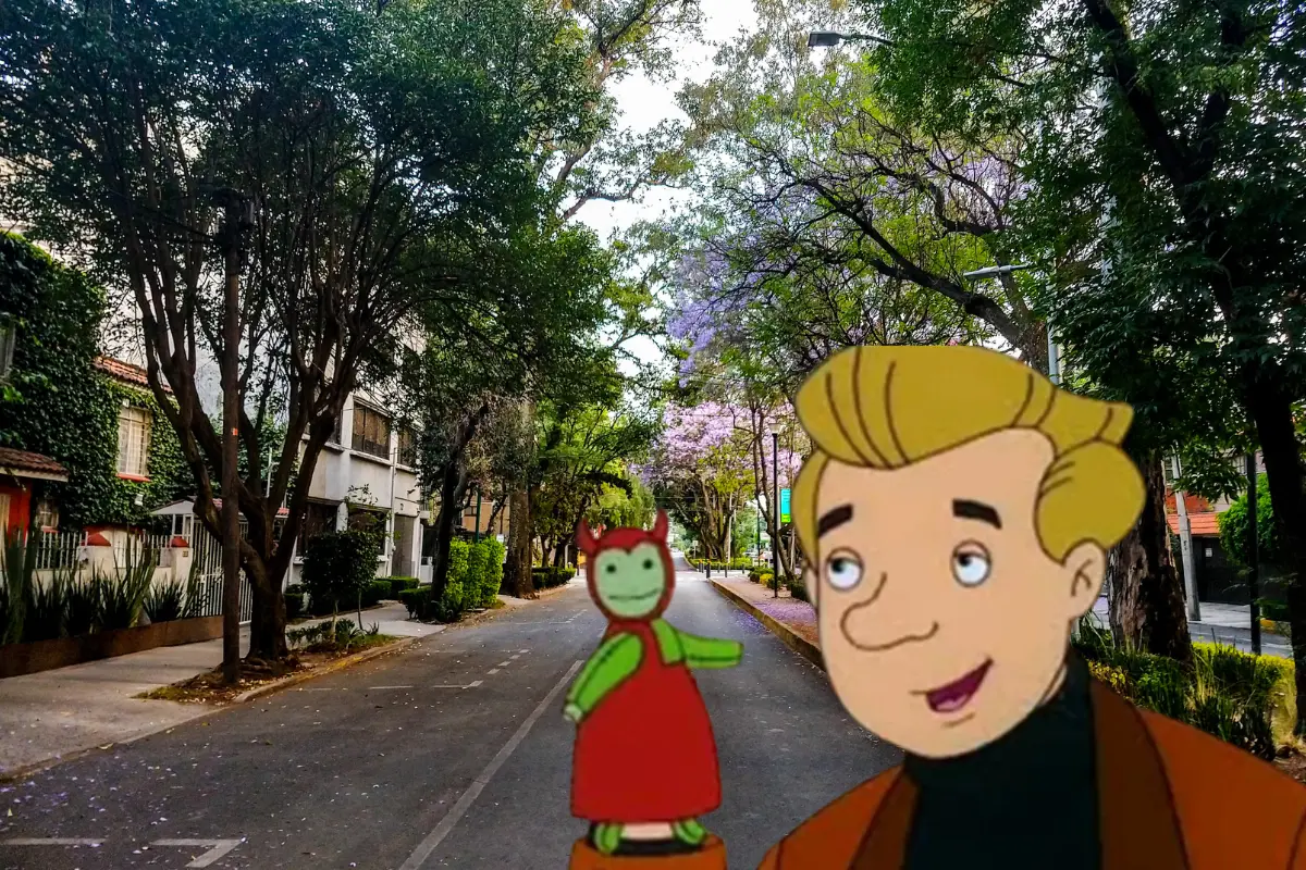 Calle de CDMX y personajes del Cuentos de la Calle Broca. Foto: www.imdb.com y Canva