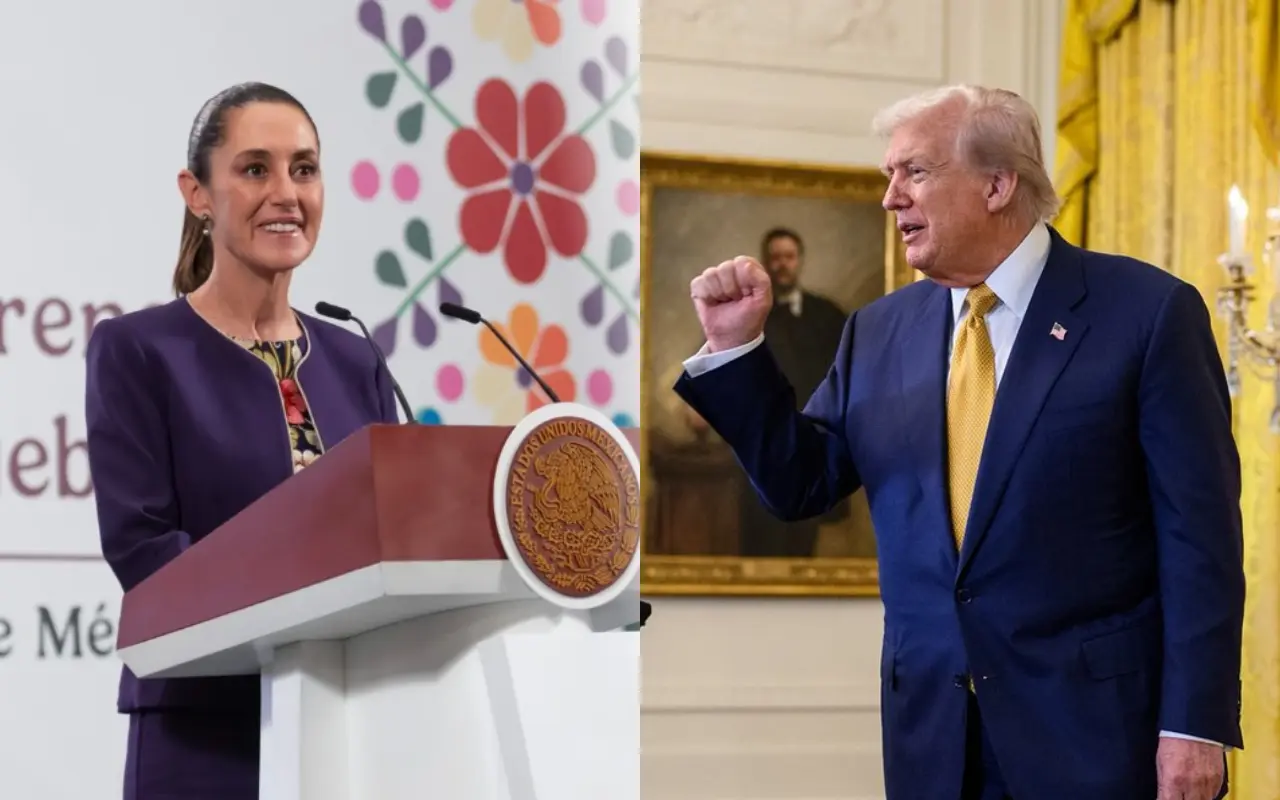 Claudia Sheinbaum y Donald Trump. Foto: Presidencia de la República / X (@WhiteHouse)