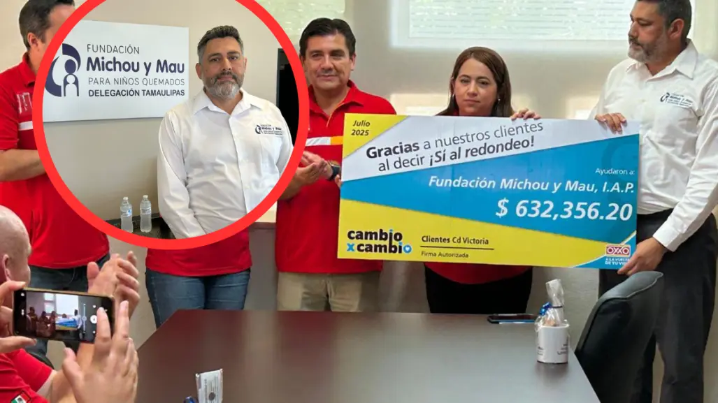 Fundación Michou y Mau recibe donativo de OXXO en Tamaulipas para tratar a niños con quemaduras