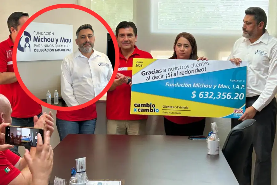 Fundación Michou y Mau recibe donativo de OXXO en Tamaulipas para tratar a niños con quemaduras