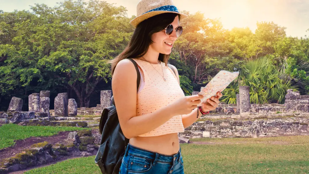 Esta es la única ciudad maya en una isla de la Península de Yucatán