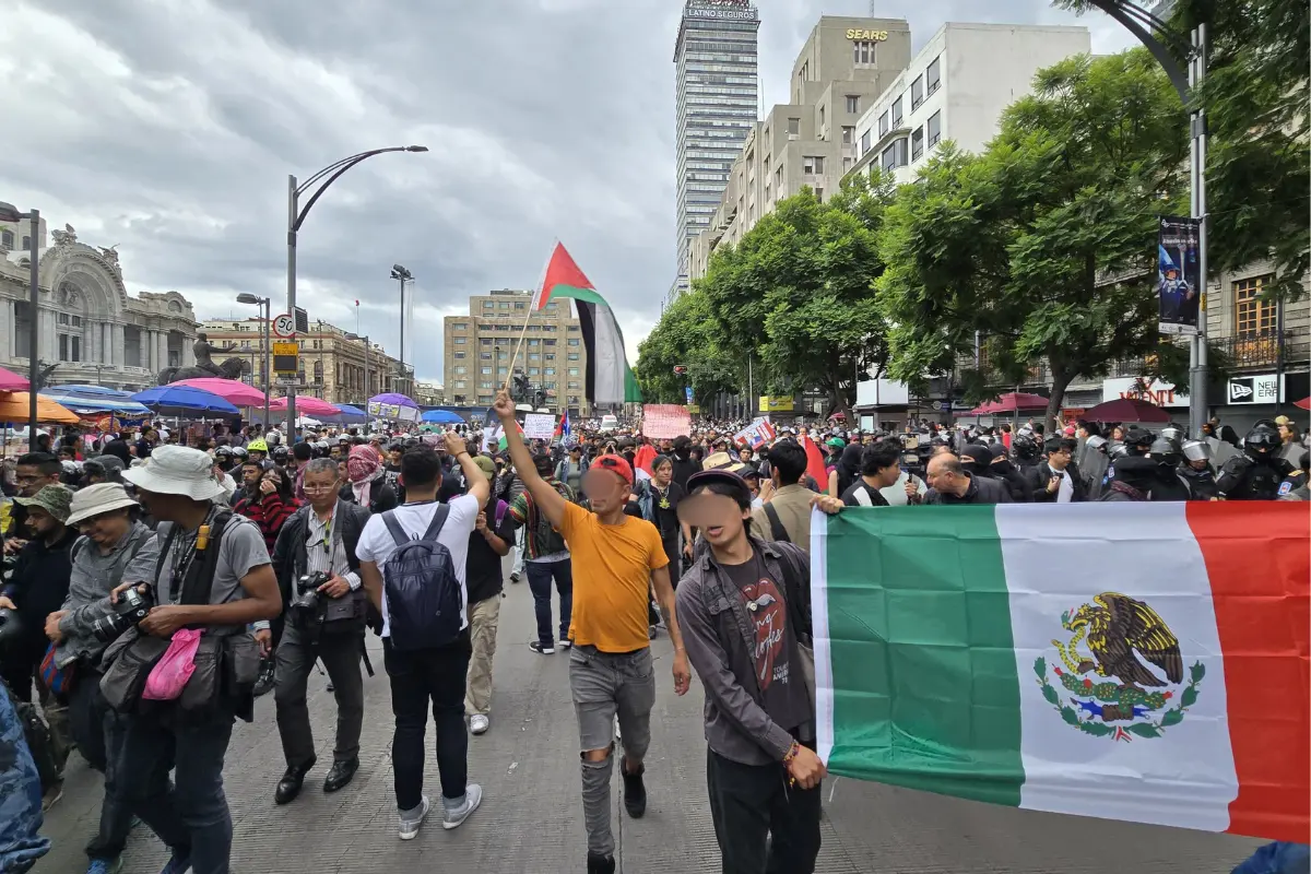 Marcha contra la gentrificación en CDMX. Foto: Posta CDMX