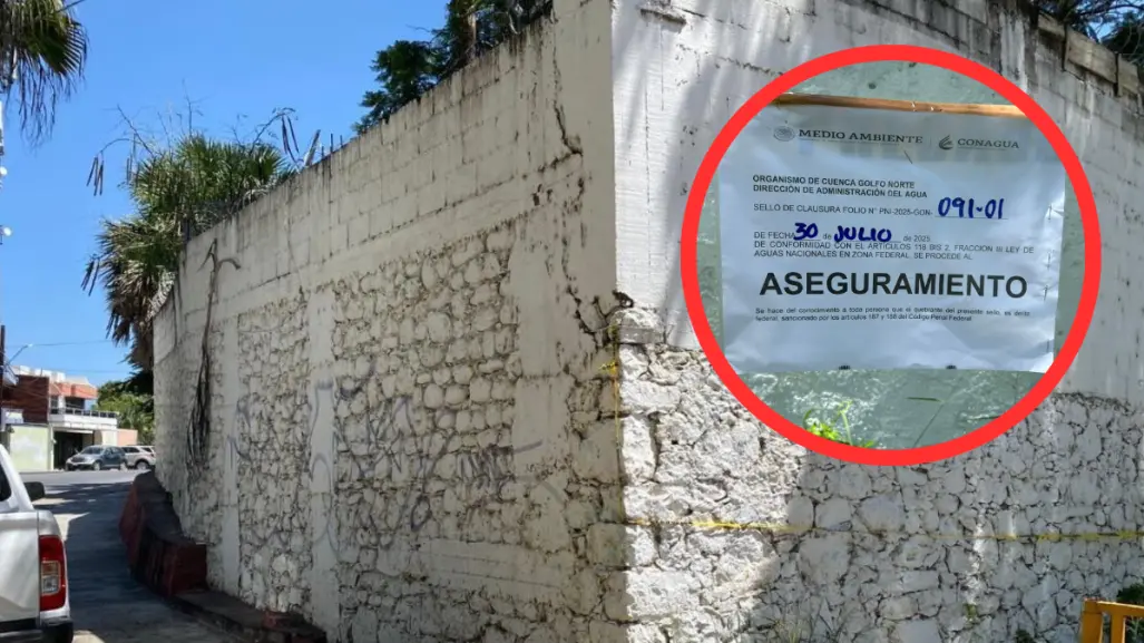 CONAGUA asegura edificio de Colegio Repiso por invasión a propiedad federal