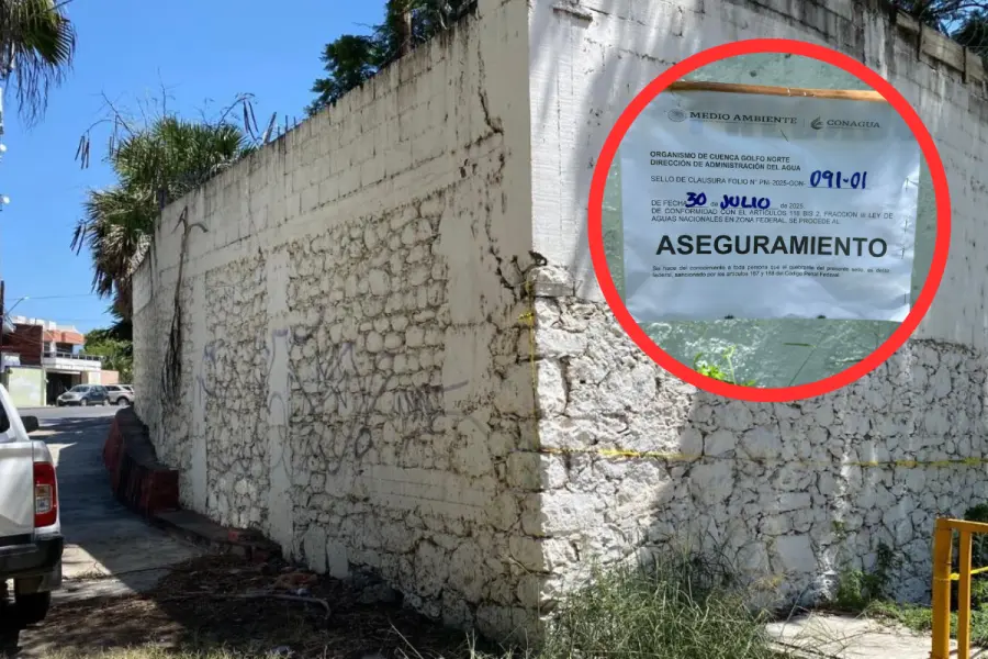 CONAGUA asegura edificio de Colegio Repiso por invasión a propiedad federal