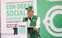 Manolo Jiménez presenta balance de obras realizadas en Coahuila en julio