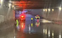Vuelven a inundarse vialidades en CDMX: bajo puente de Churubusco alcanza los 30 cm de agua