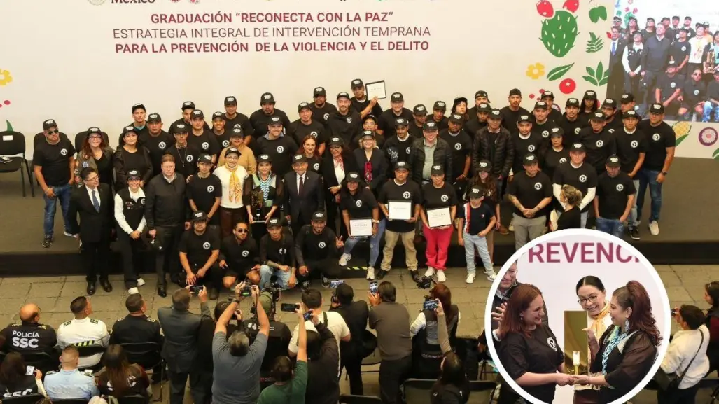 Noventa jóvenes se gradúan de ´Reconecta por la Paz´, el programa que ofrece segundas oportunidades en CDMX