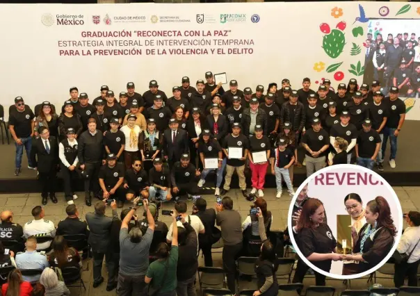 Noventa jóvenes se gradúan de ´Reconecta por la Paz´, el programa que ofrece segundas oportunidades en CDMX