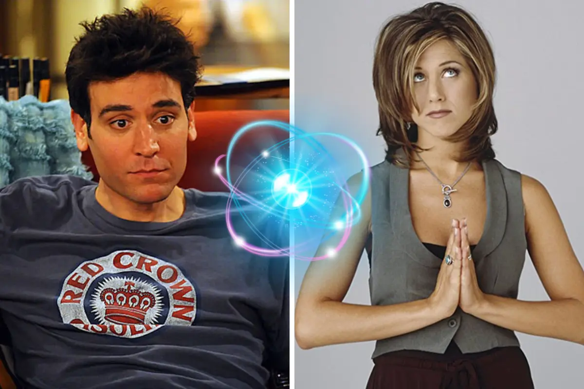 La inteligencia artificial nos presenta una curiosa fusión entre Rachel y Ted que encantará a los seguidores de las sitcoms. Foto: Canva