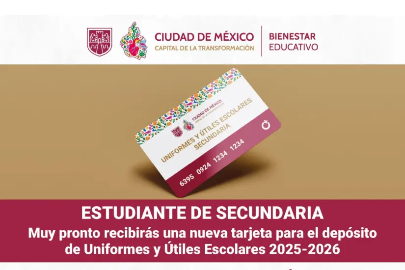 Tarjeta de Mi Beca para Empezar de la CDMX. Foto: BienestarEdu