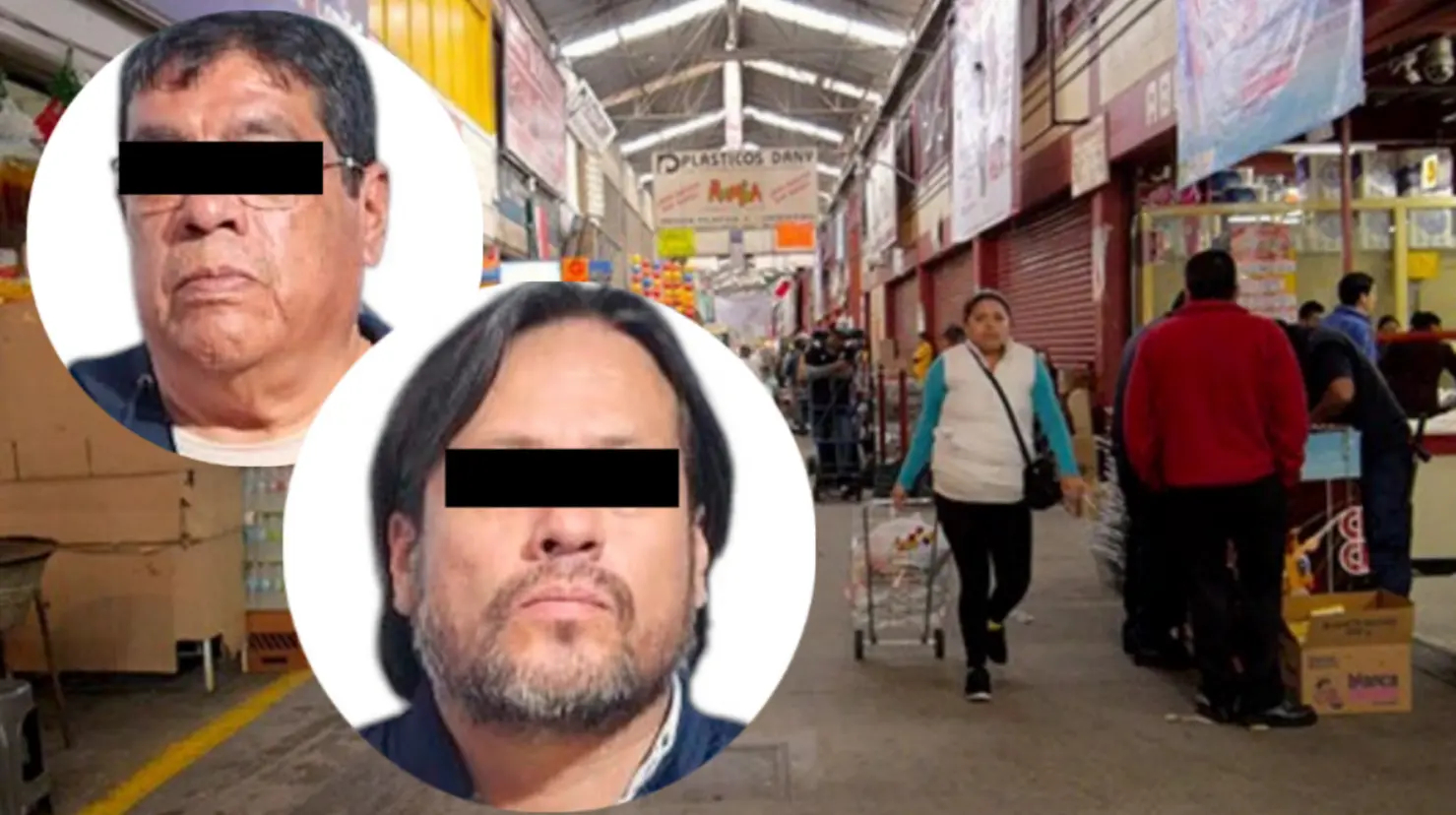 Jesús “N” y Luis Alberto “N” fueron capturados por la FGJEM tras evidenciarse su presunta participación en un modus operandi. Imagen: FGJEM/CentraldeAbastoToluca