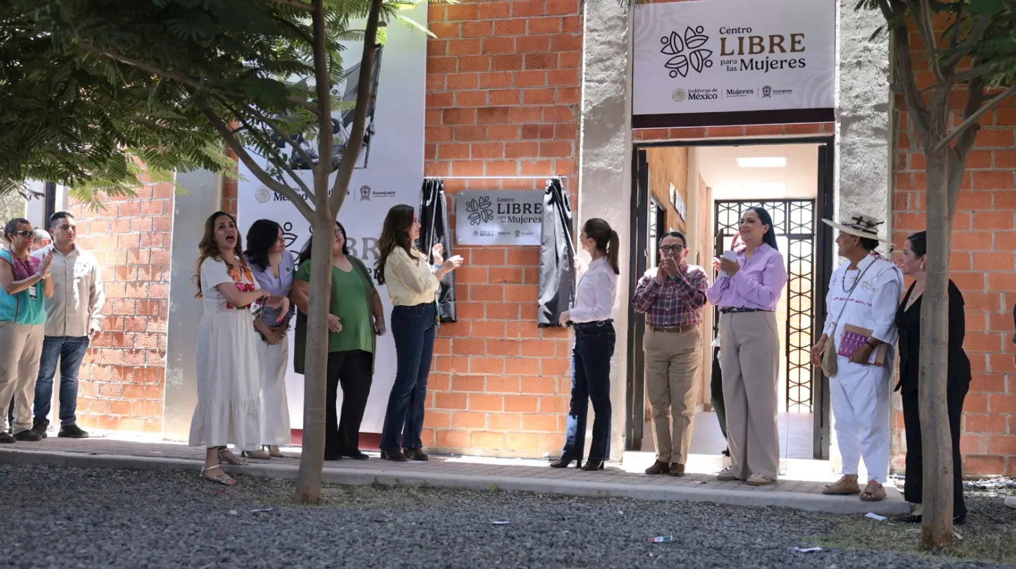 Claudia Sheinbaum inaugura en Silao, Guanajuato el Centro Libre para Mujeres. Foto: Gobierno de México
