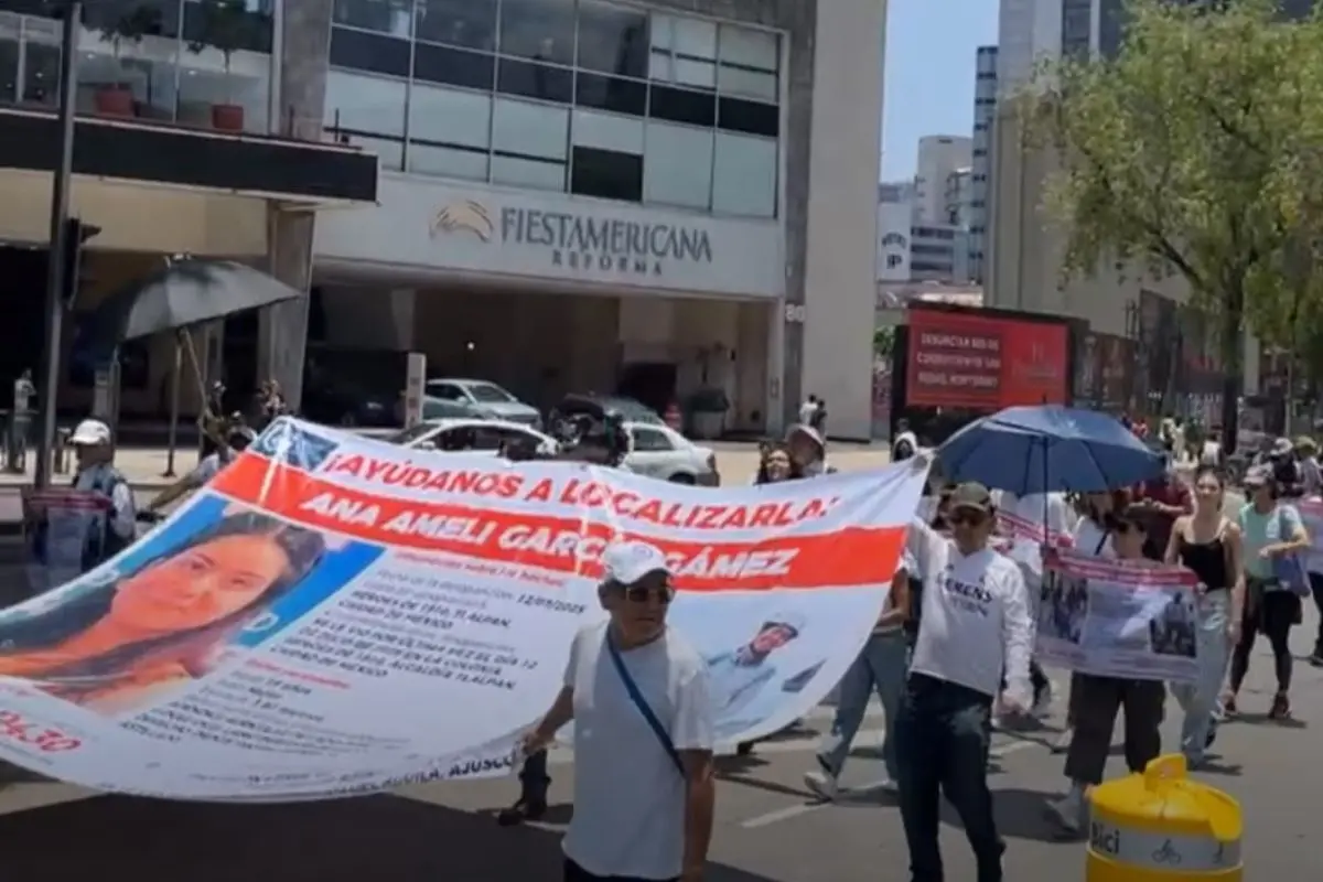 Marcha por desaparición de Ana Amelí García Foto: Iván Macías | Canva