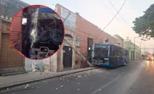 Choque de autobús Va y Ven en el Centro de Mérida deja sin luz varias cuadras