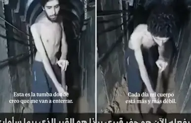 Hamas publica cruel video de rehén israelí: "Estoy cavando mi propia tumba"