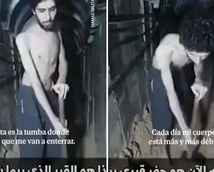 Hamas publica cruel video de rehén israelí: "Estoy cavando mi propia tumba"