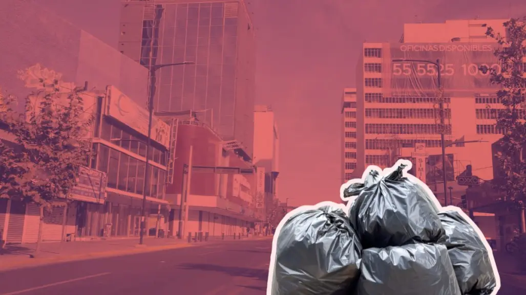 Hallan restos humanos en bolsa de basura en pleno centro de Monterrey