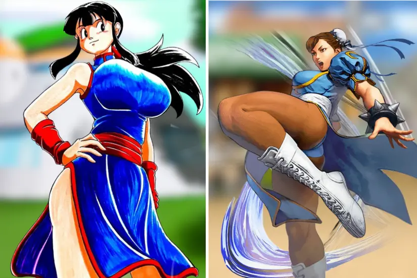 La combinación de Milk y Chun Li mediante inteligencia artificial ha sorprendido y encantado a numerosos usuarios en línea. Foto: Canva