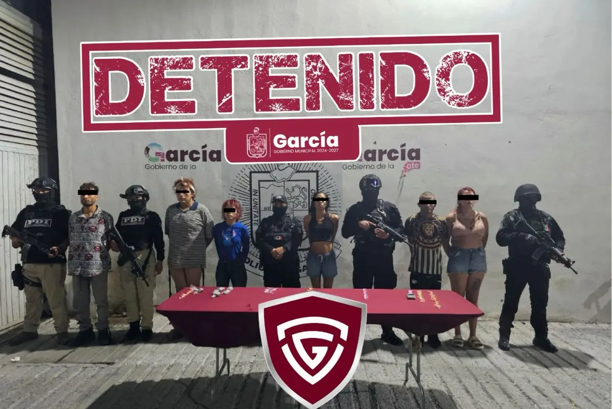 Como parte de la estrategia de seguridad Escudo García, autoridades municipales y estatales realizaron un importante operativo. Foto: García