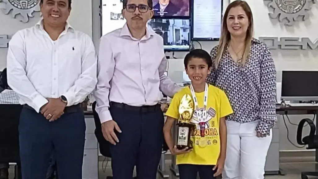 Niño tamaulipeco prodigio vence a potencias mundiales resolviendo 70 operaciones en 5 minutos
