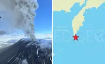 Sismo de 6.8 y erupción volcánica sacuden Kamchatka, Rusia