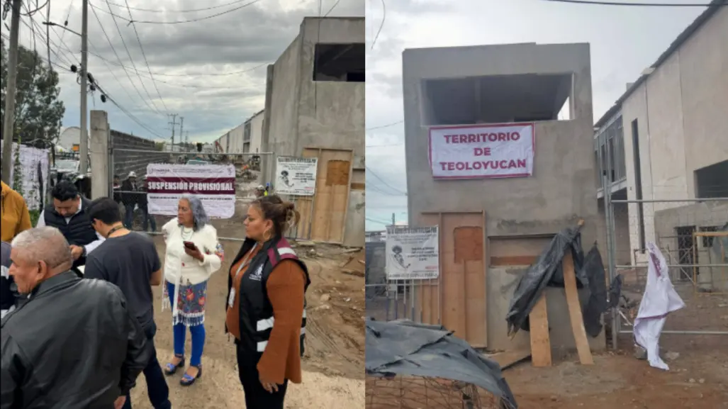 Clausura de obra termina en conflicto por disputa territorial entre municipios del Edomex