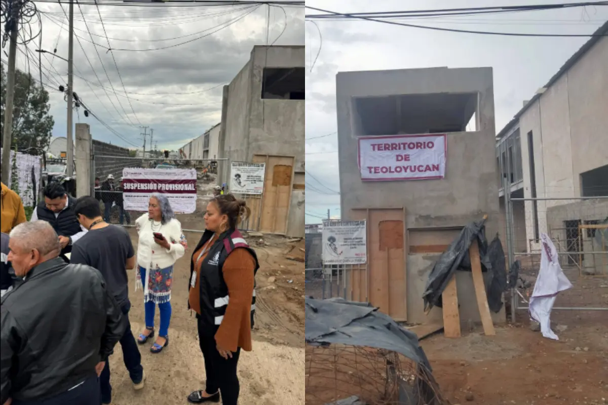 Clausura de una obra en Edomex. Foto: X (@EnfasisComunica)