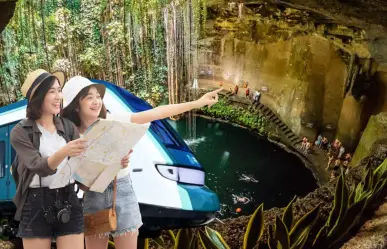 Así puedes llegar al cenote más bonito de Yucatán en Tren Maya a minutos de Chichén Itzá
