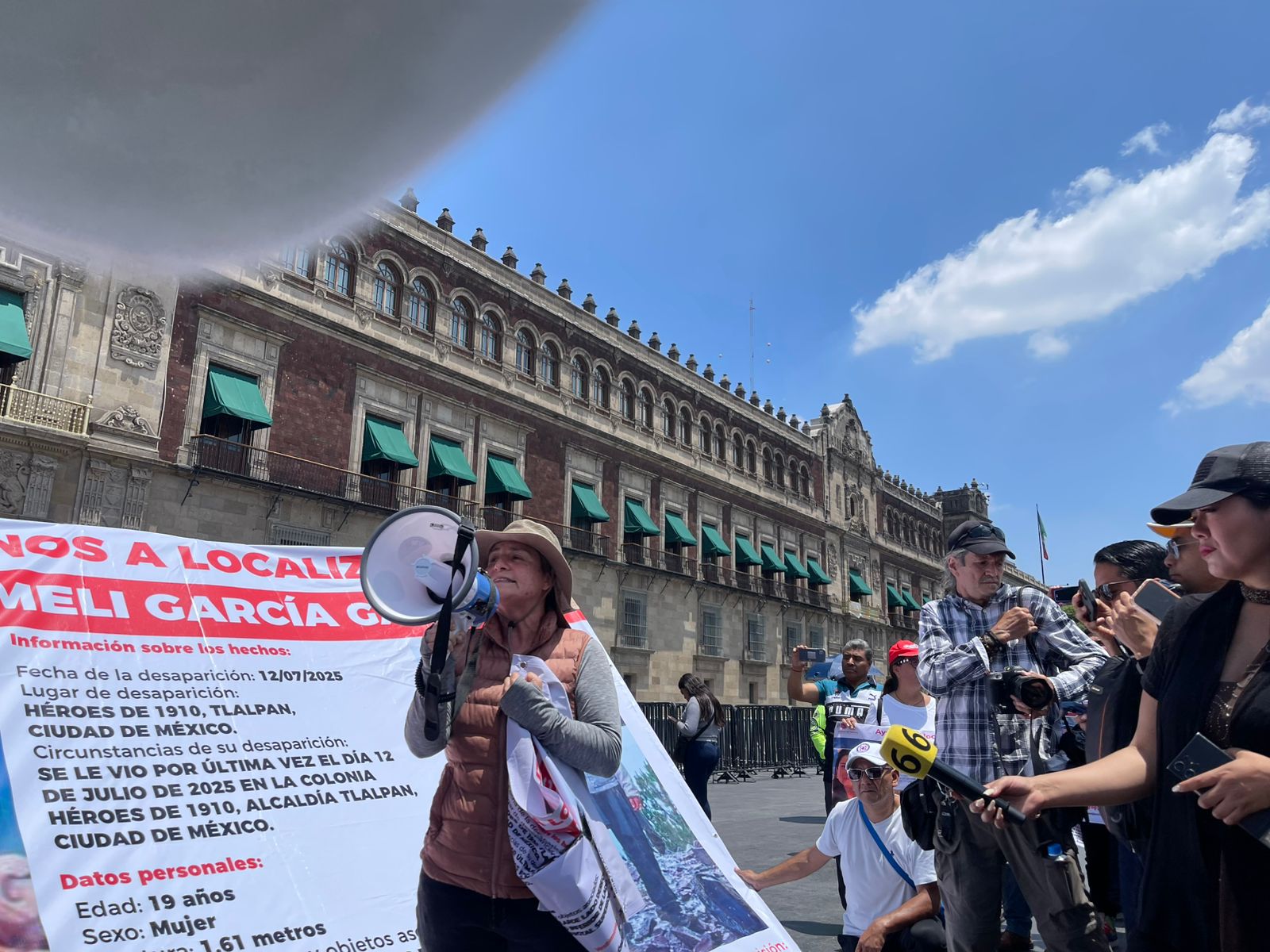 Madre de Ana Amelí pide justicia y colaboración al cierre de la marcha Madre de Ana Amelí pide justicia y colaboración al cierre de la marcha