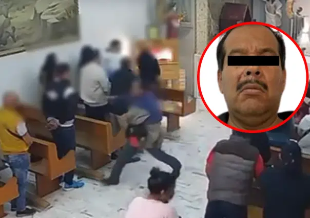 VIDEO | Hombre apuñala a otro en iglesia de La Paz en plena misa de Edomex
