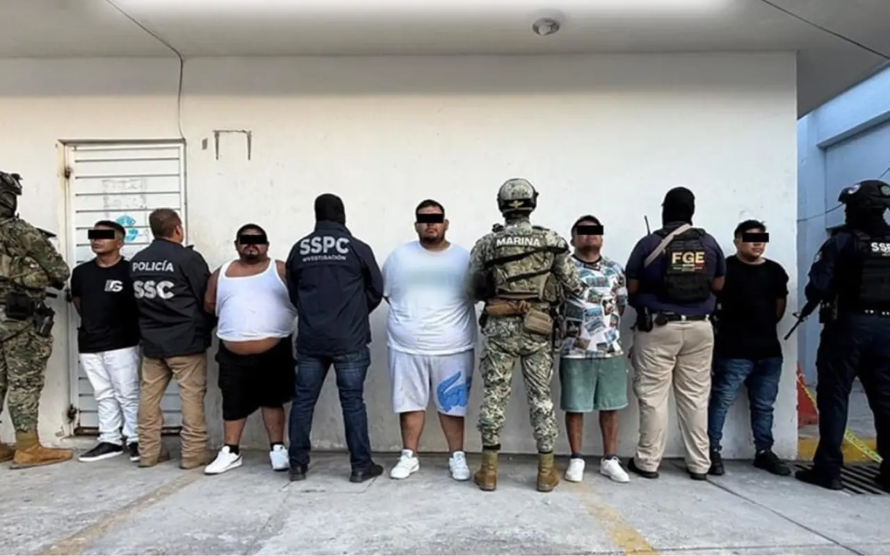 El Malportado y demás miembros del Cártel Nuevo Imperio. Foto: X (@PabloVazC)
