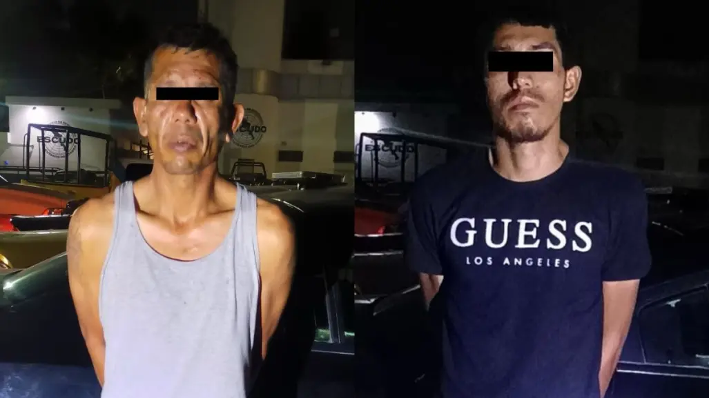 Detienen a dos hombres por robo con violencia en calles del centro de Monterrey