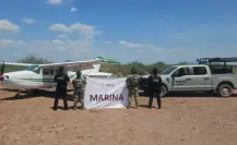 Interceptan avioneta con droga en pista clandestina de Sonora