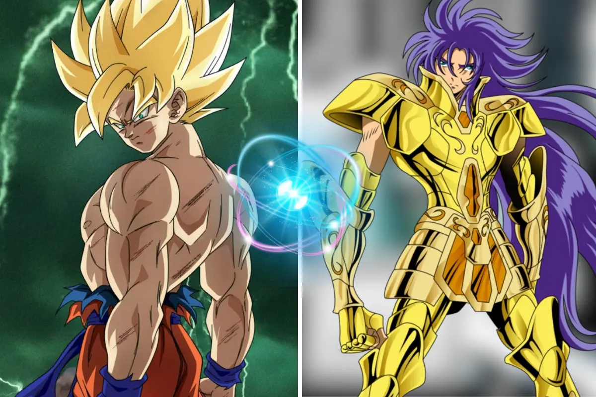 Imaginar una fusión entre Goku y Saga de Géminis revela un personaje épico y deslumbrante en el mundo del anime. Foto: Canva