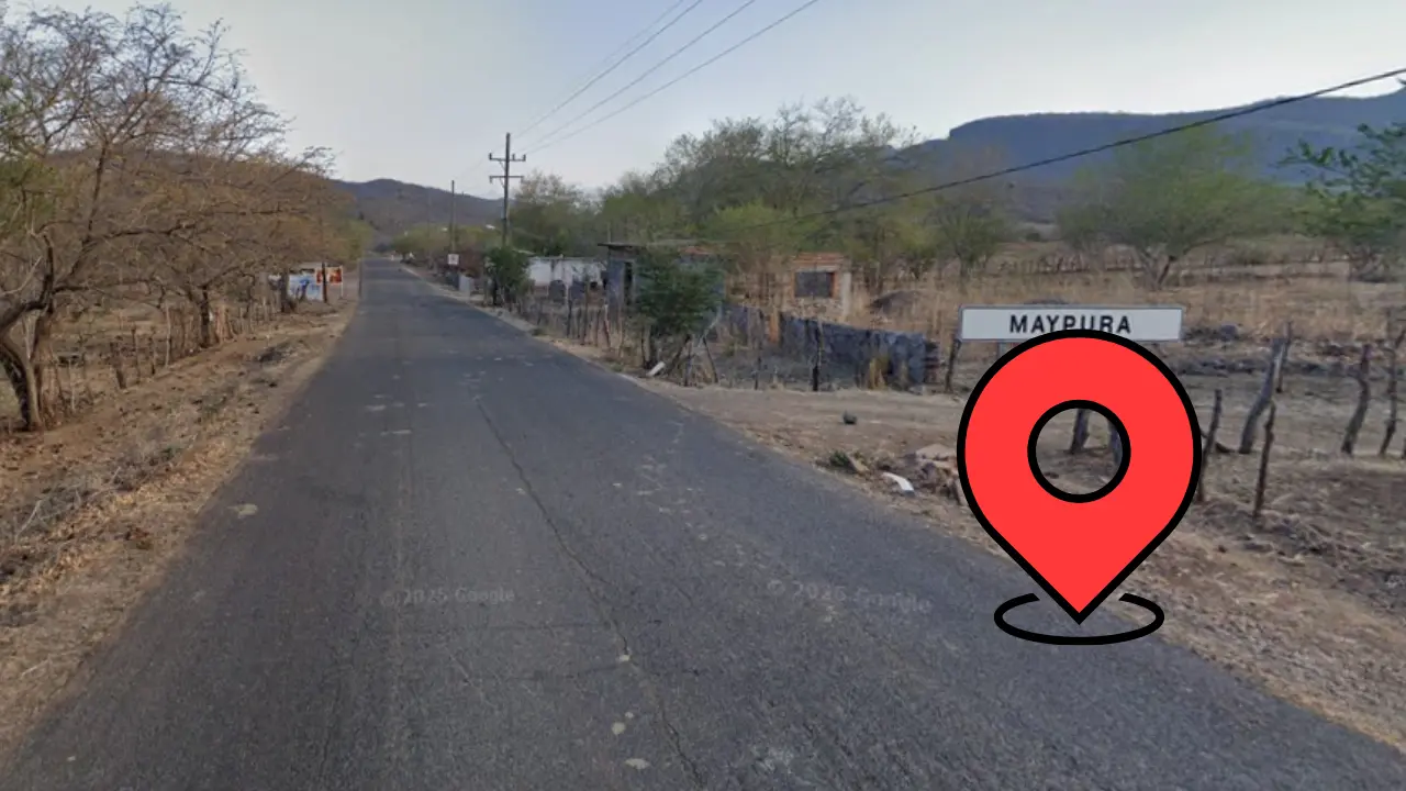 Este pequeño pueblo de Durango se encuentra en la zona límite con el estado de Nayarit. Foto: Google Maps.