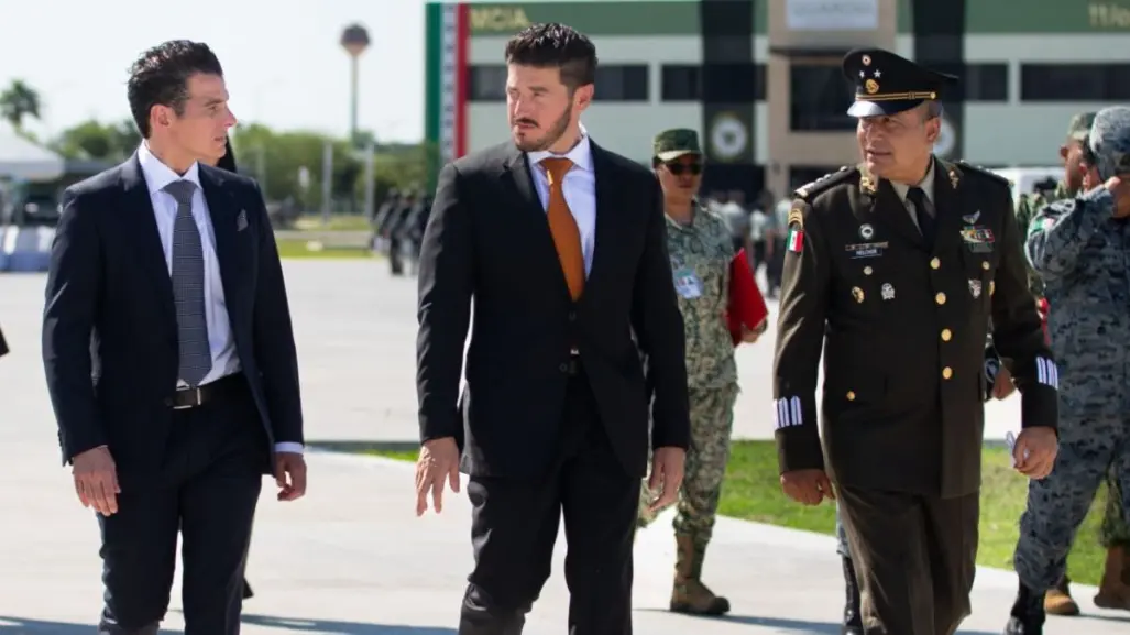 Miguel Flores felicita a nuevo coordinador de la Guardia Nacional en Nuevo León