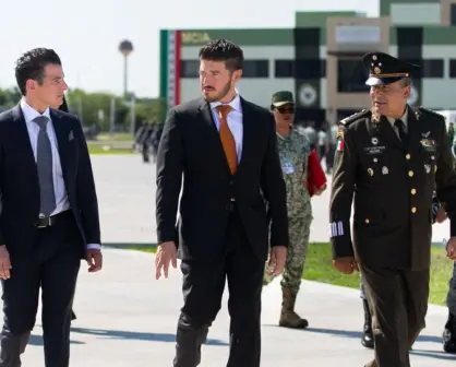 Miguel Flores felicita a nuevo coordinador de la Guardia Nacional en Nuevo León