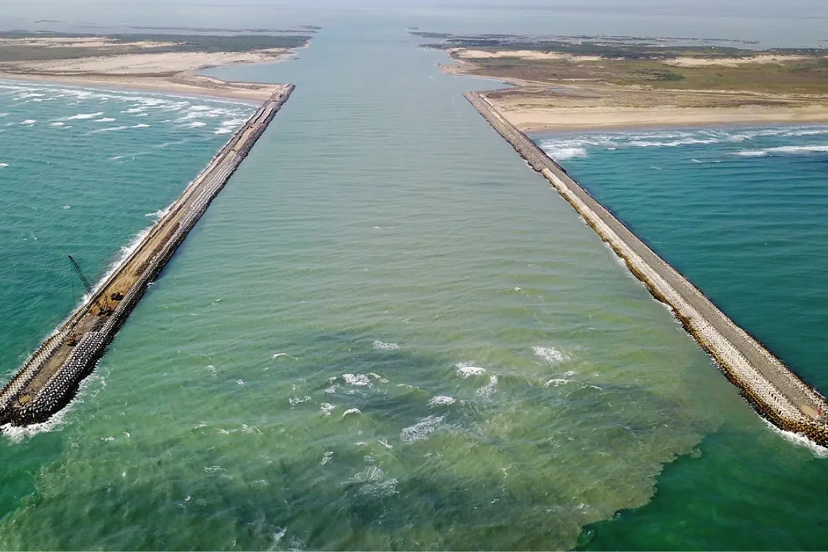 Canal de navegación del puerto de Matamoros. Foto: Carlos García