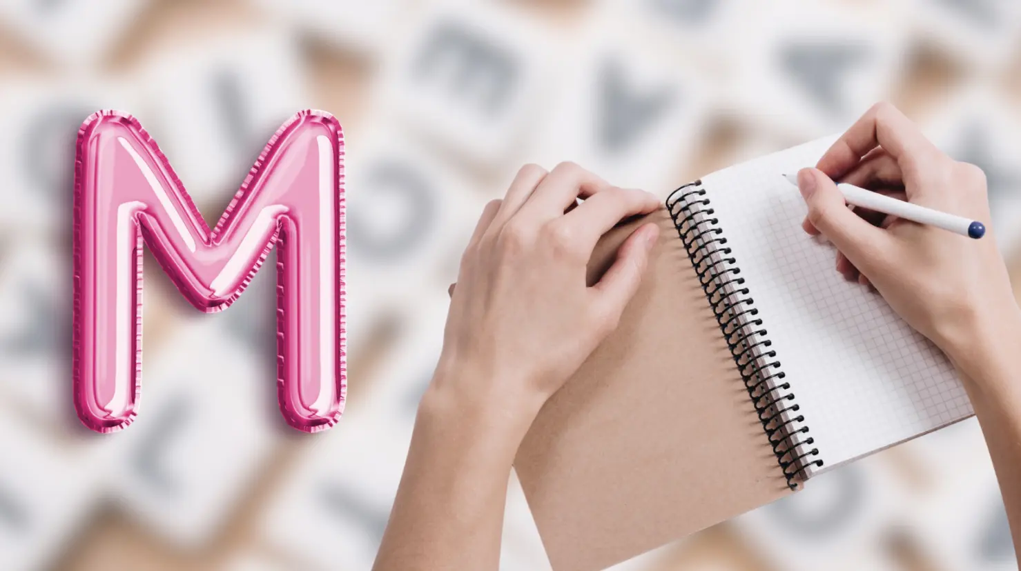 ¿Cómo escribe la letra M una persona ansiosa, según la grafología? Foto: Canva.