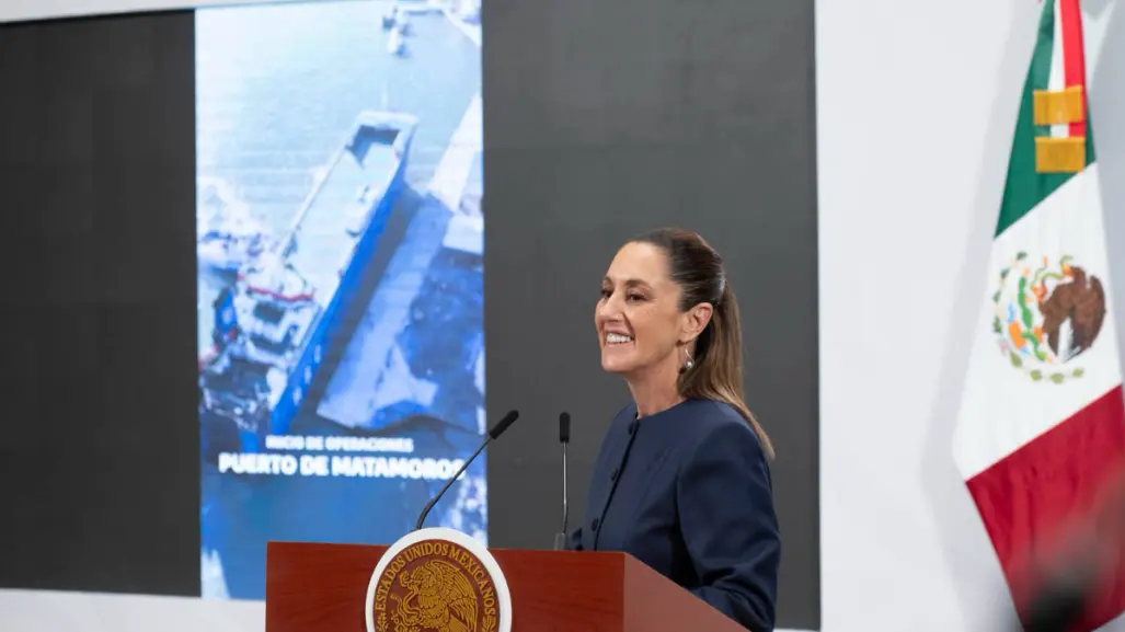 Esto dijo Claudia Sheinbaum del nuevo puerto de Matamoros
