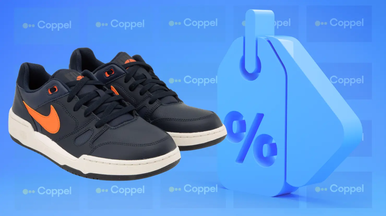 Descubre el estilo clásico y la comodidad superior que ofrecen los Nike Full Force Low con descuento especial en línea de Coppel. Foto: Canva